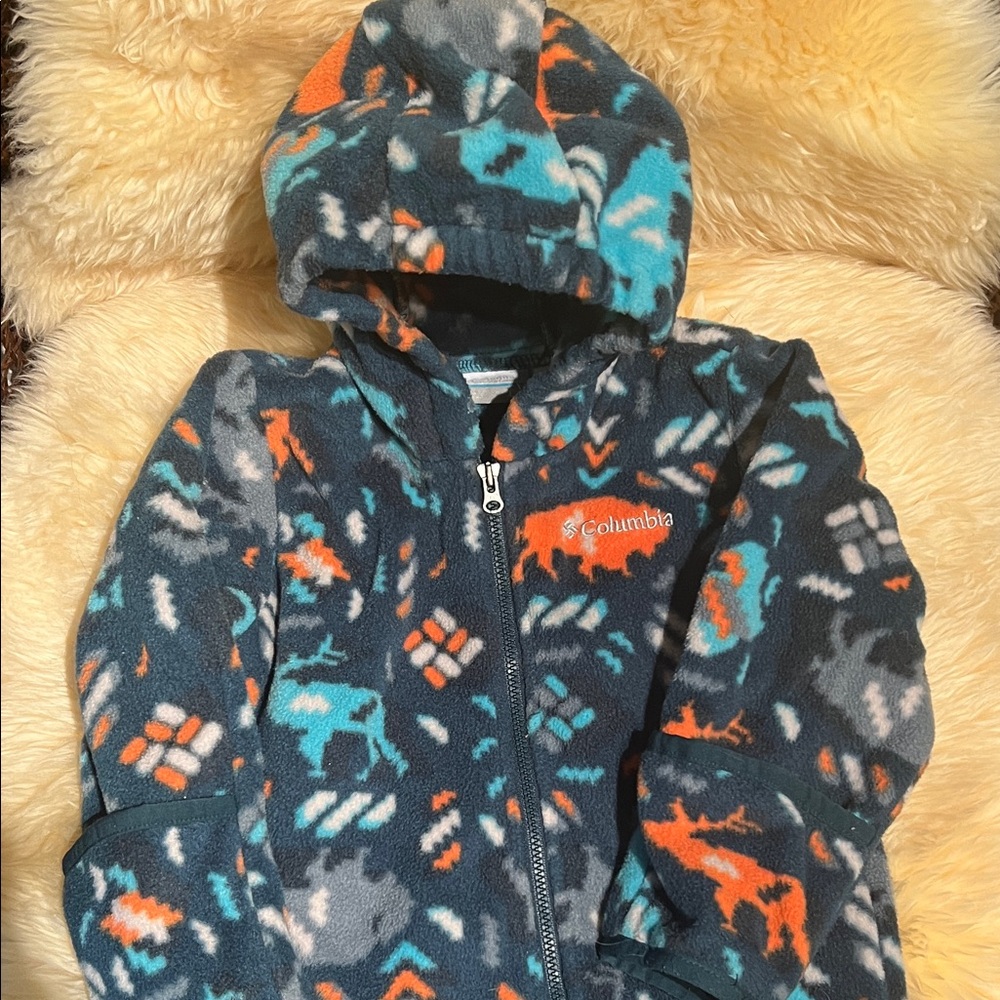 Columbia Snowtop Fleece bunting onesie
